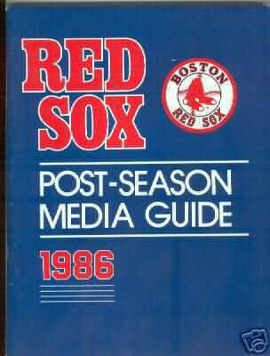1986 Boston Red Sox Post Season